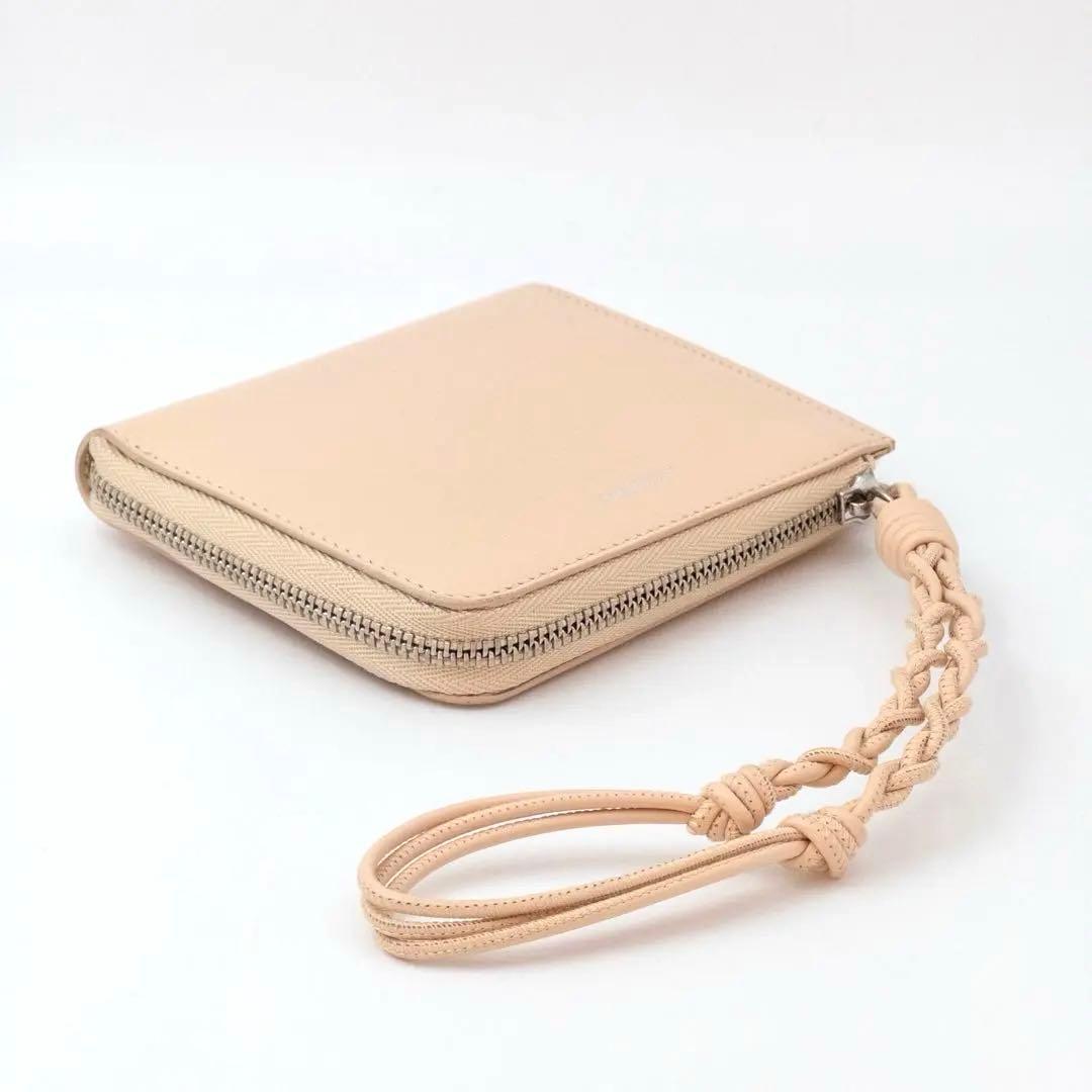 美品JIL SANDER ジルサンダー レザー コンパクトウォレット ピンク