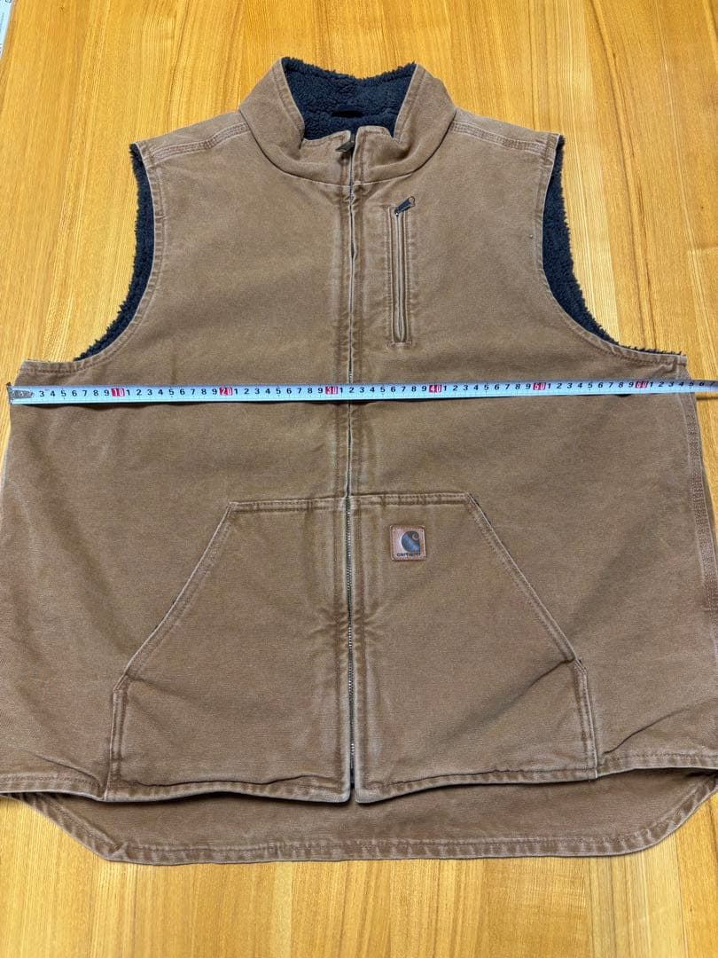 Carhartt カーハート ボア ベスト XL tall ブラウン トラビス
