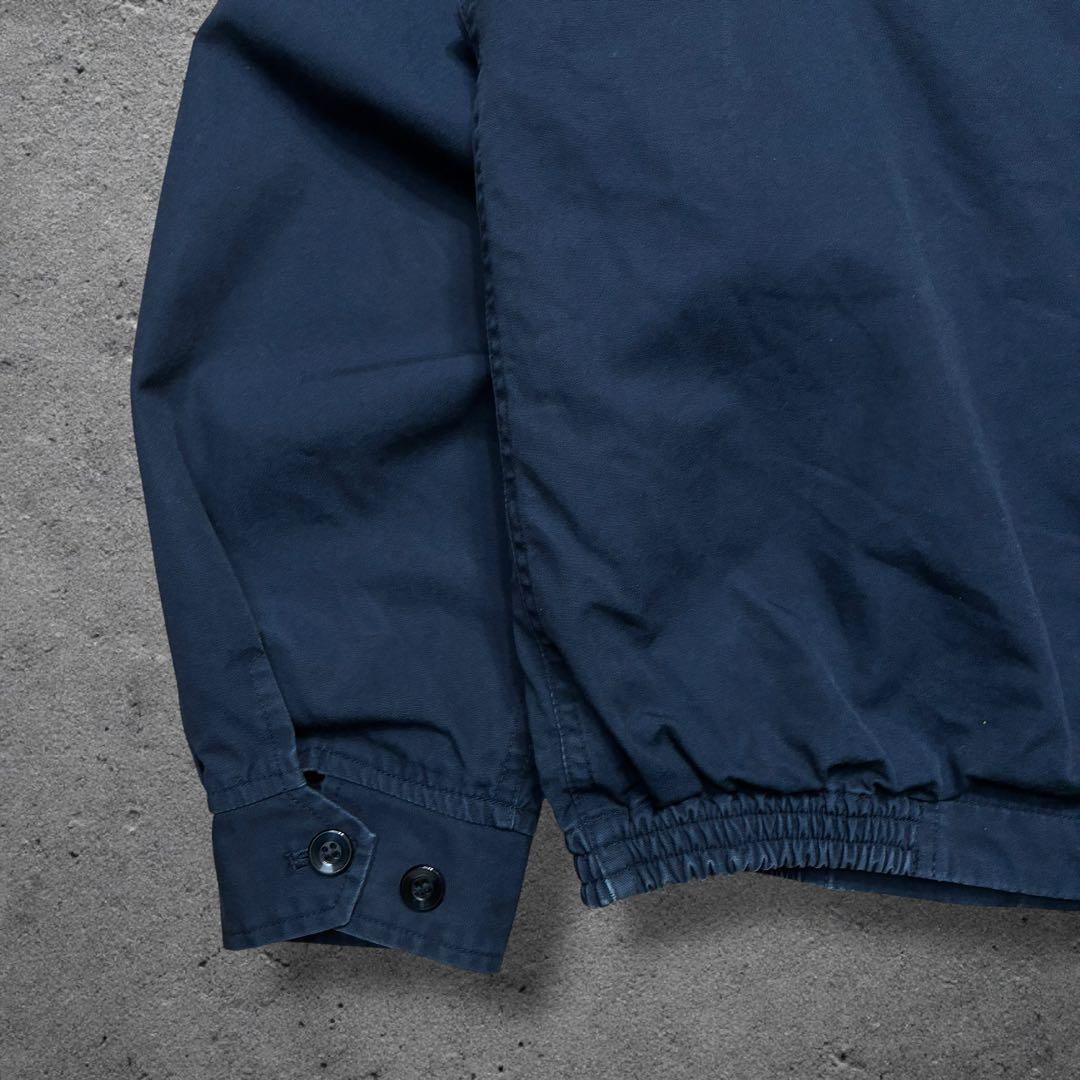 専用VAN JACKETハリントンジャケットLネイビー無地ドッグイヤースウィング