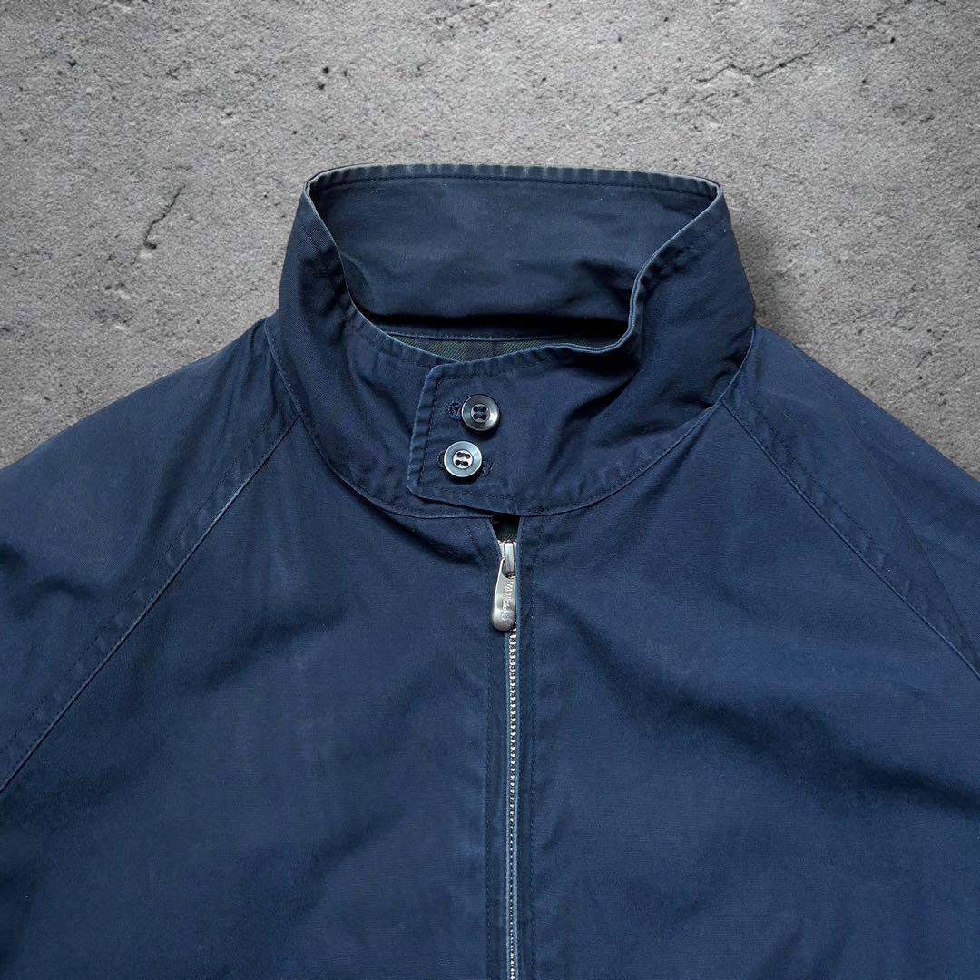 専用VAN JACKETハリントンジャケットLネイビー無地ドッグイヤースウィング