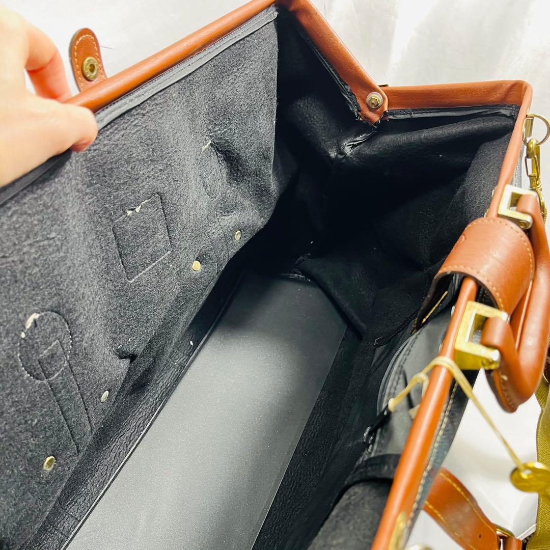 【美品】Polo Mallet ボストンバッグ グリーンチェックドクターズバッグ