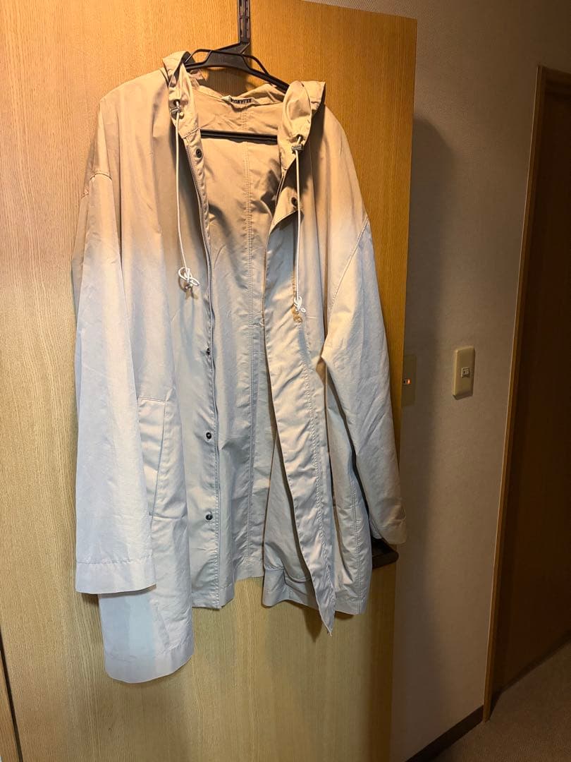 ジャケット・アウター AURALEE FINX POLYESTER HOODED COAT