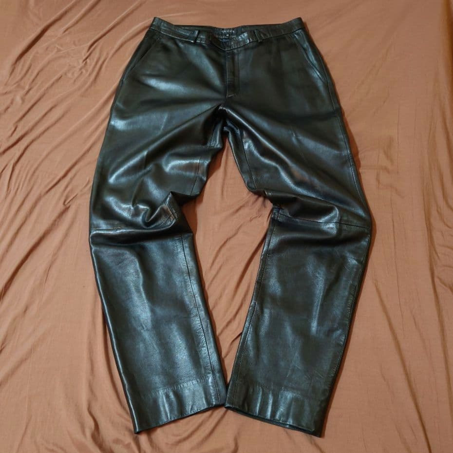 グッチ GUCCI レザーパンツ トムフォード最終期