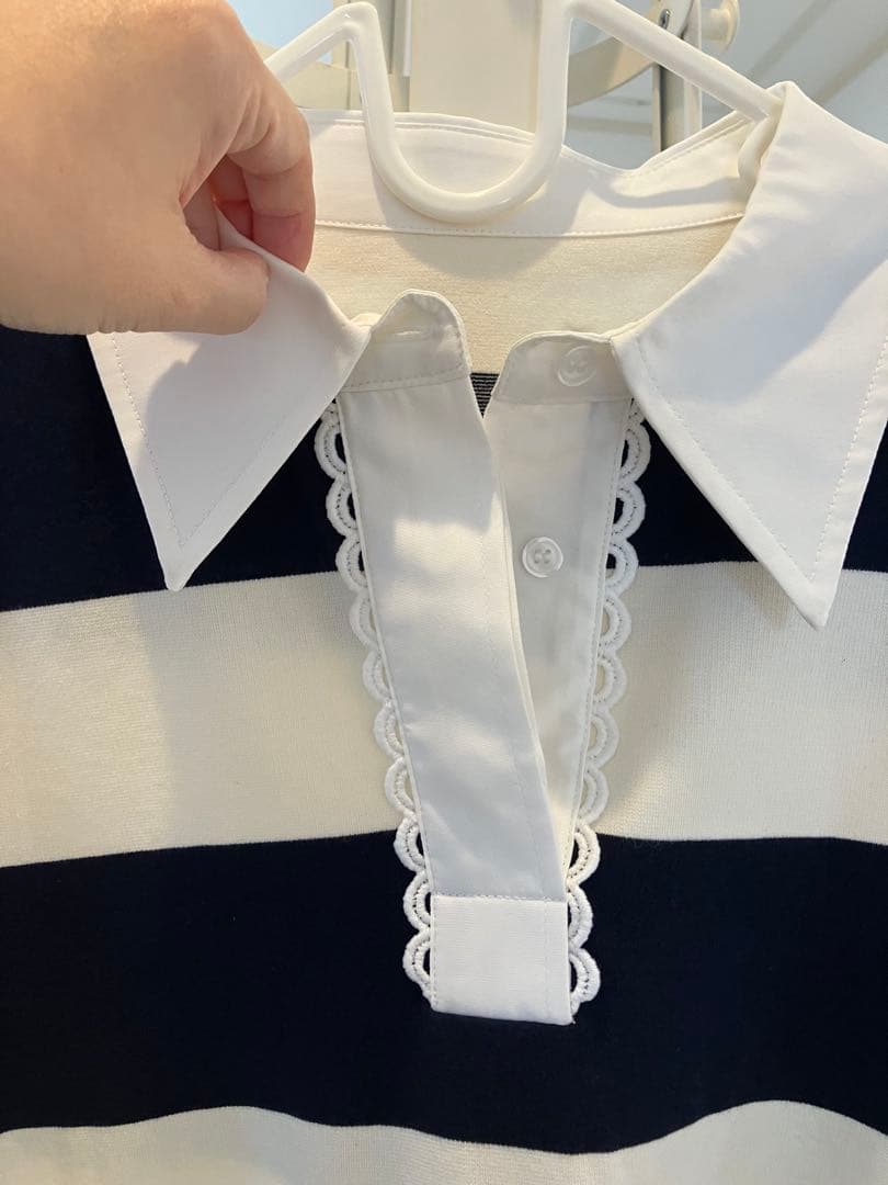 専用　Bibiy. FRANCINE RUGBY TOP ネイビー