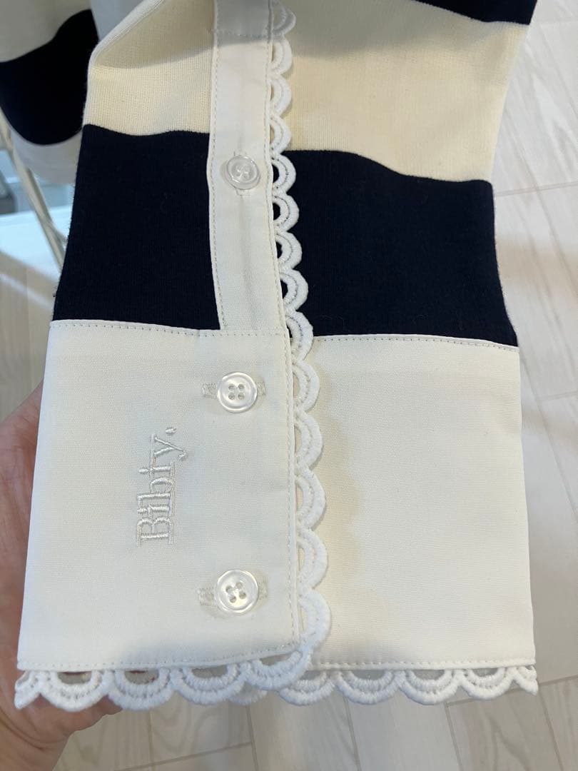 専用　Bibiy. FRANCINE RUGBY TOP ネイビー