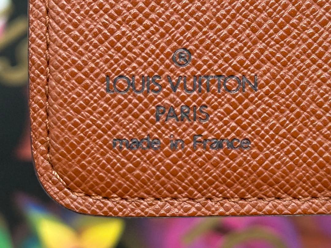 良品！ルイヴィトン　コンパクトジップ　二つ折り財布