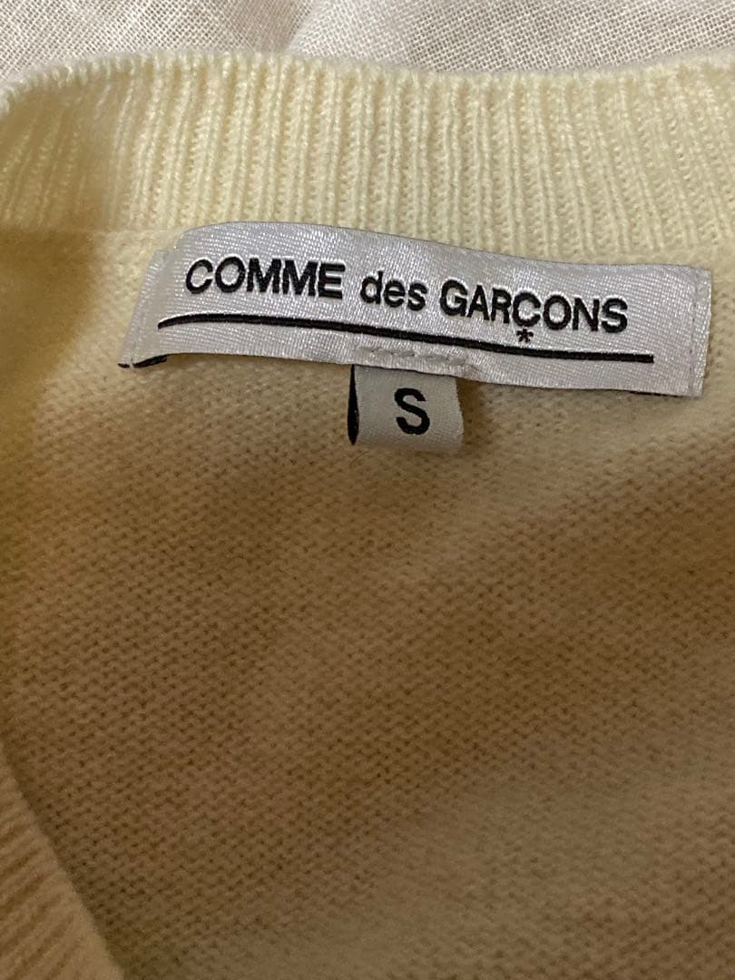 COMME des GARÇONS アイボリー カーディガン S