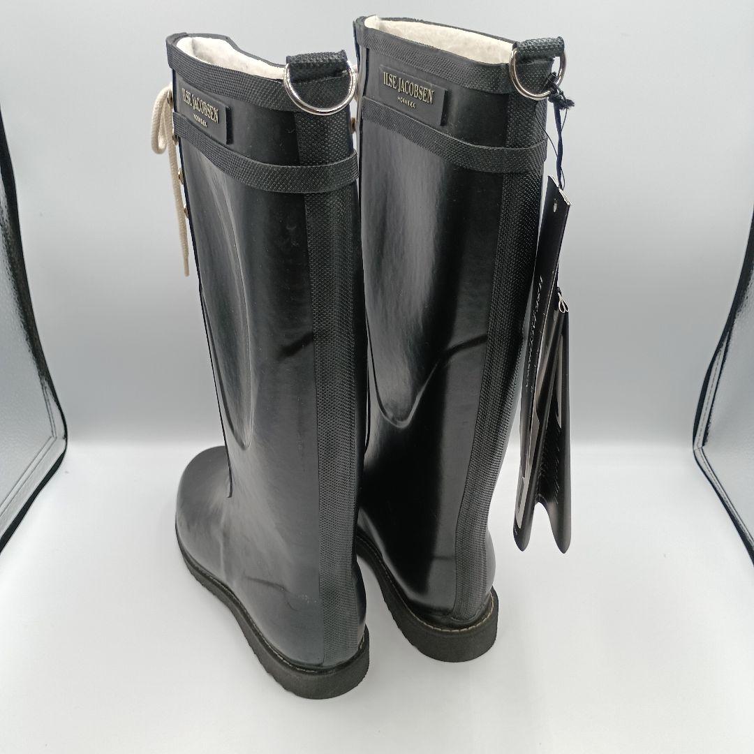 【新品・傷有】ILSE JACOBSEN レインブーツ レースアップ ２４cm