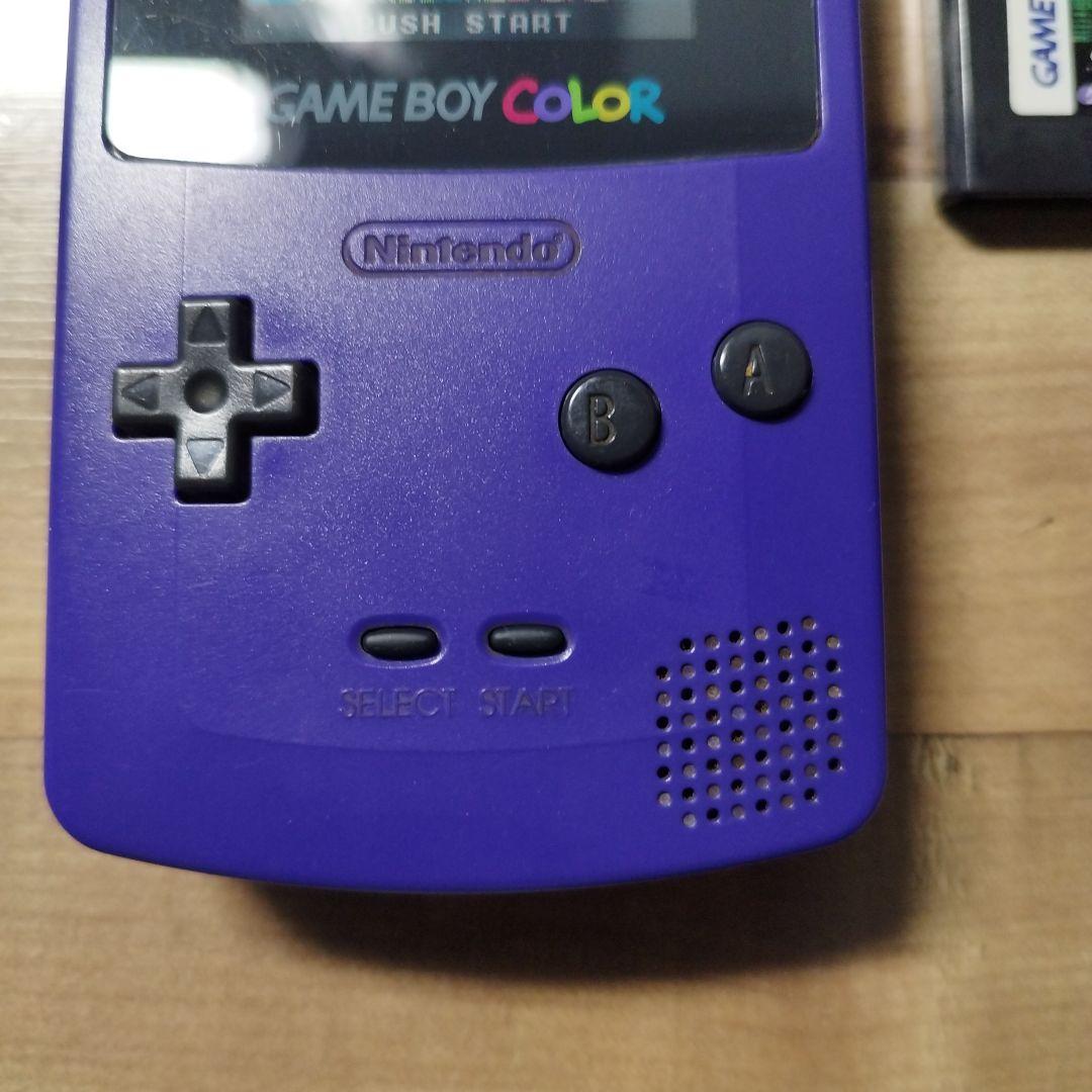 中古 ゲームボーイカラー本体 ソフト3本セット パープルカラー メダロット