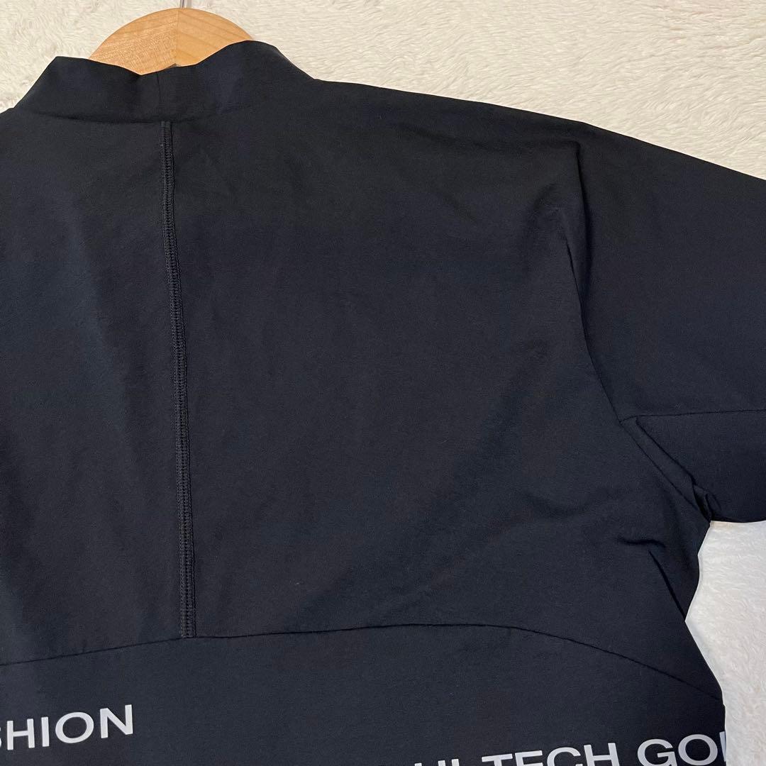 DESCENTE GOLF モックネック半袖ゴルフシャツ☆美品☆