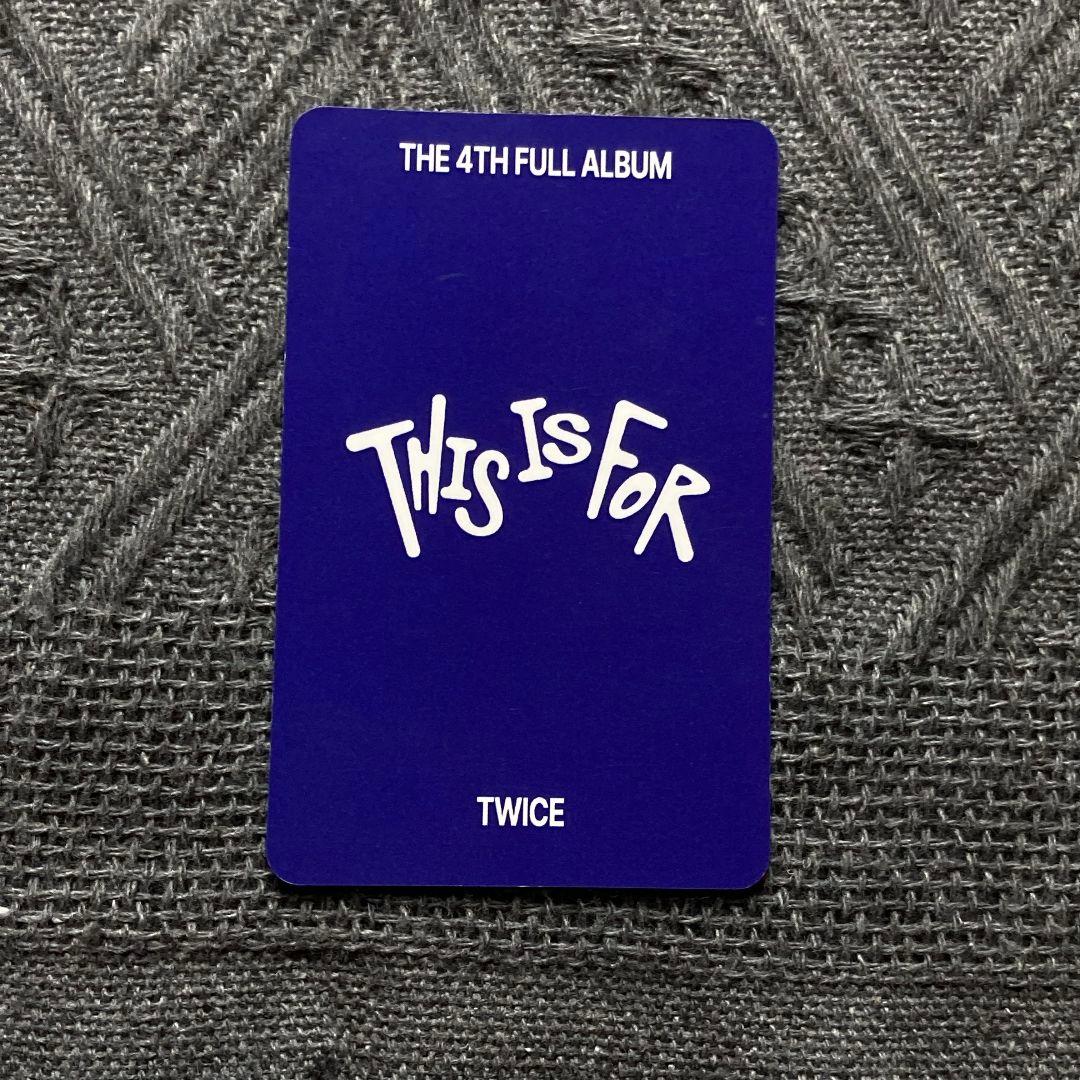 TWICE ジヒョ THIS IS FOR 限定 7/13 事前収録トレカ