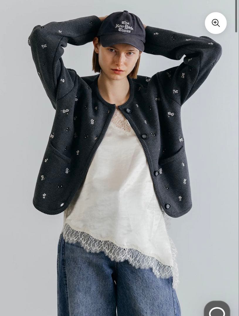 トップス CREDONA FLOWER EMBROIDERY CD