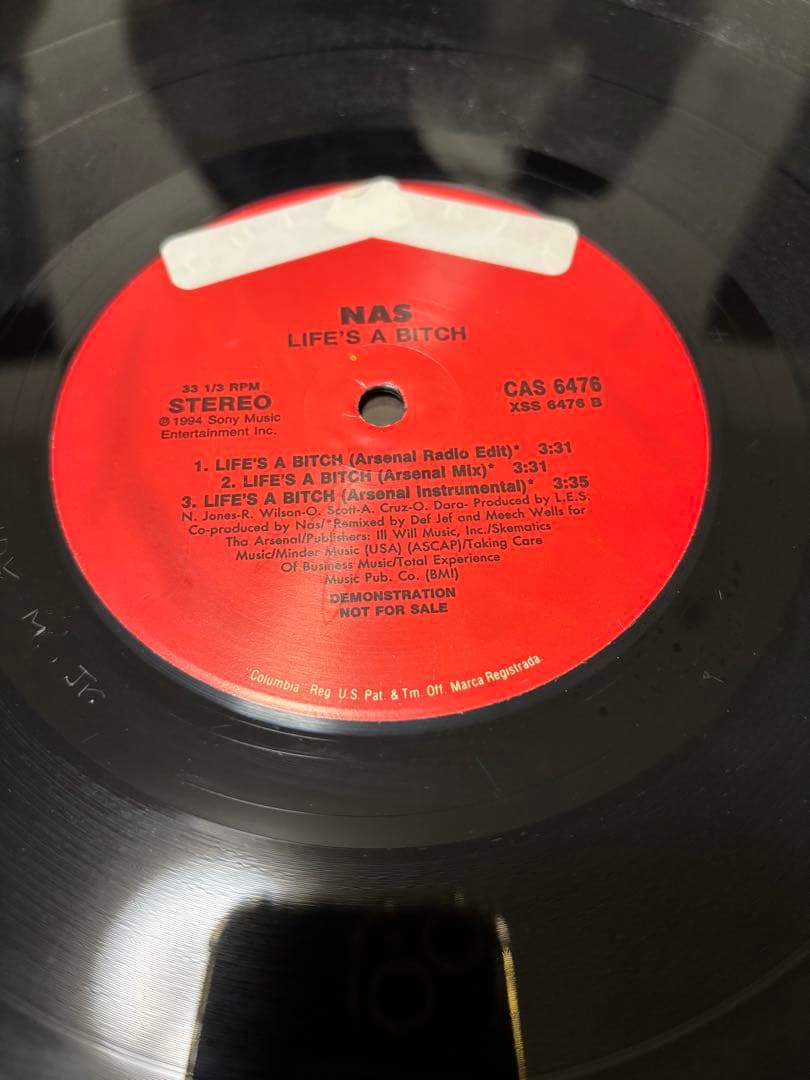 希少極上USプロモ　NAS / Life's A Bitch 12\"