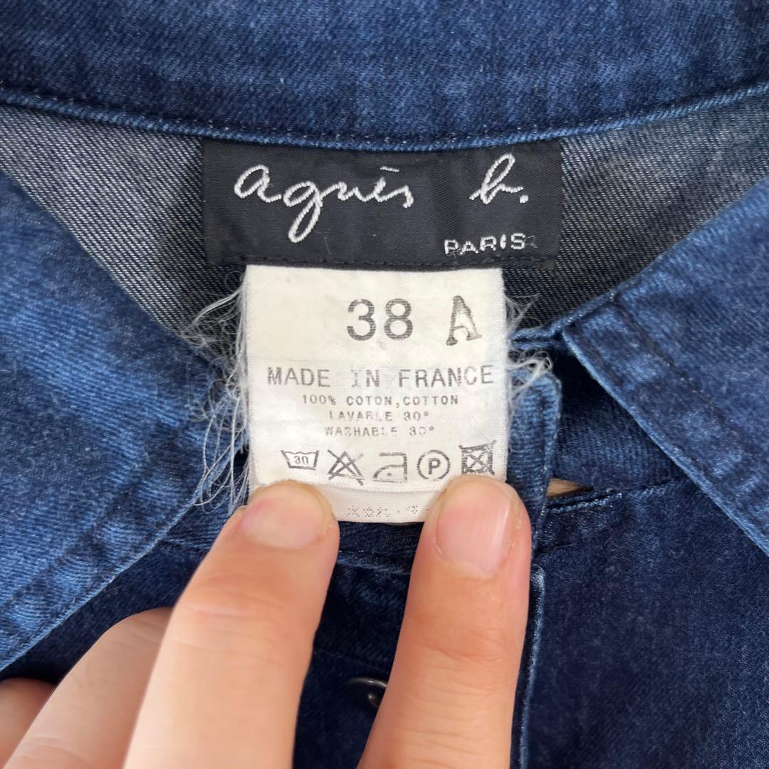 agnes b. フランス製 ダンガリー デニムコート