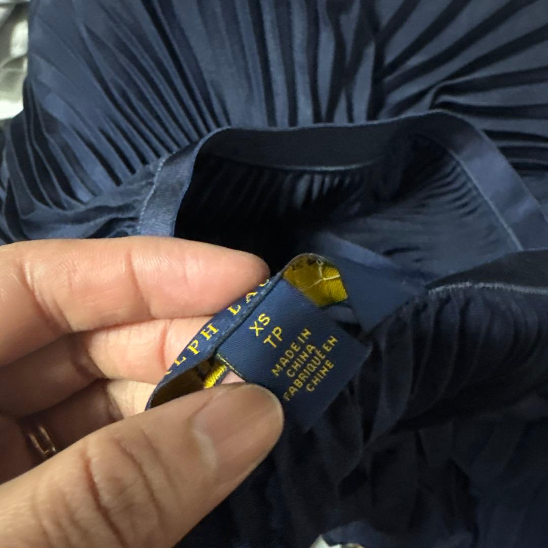 POLO RALPH LAUREN ネイビー プリーツスカート