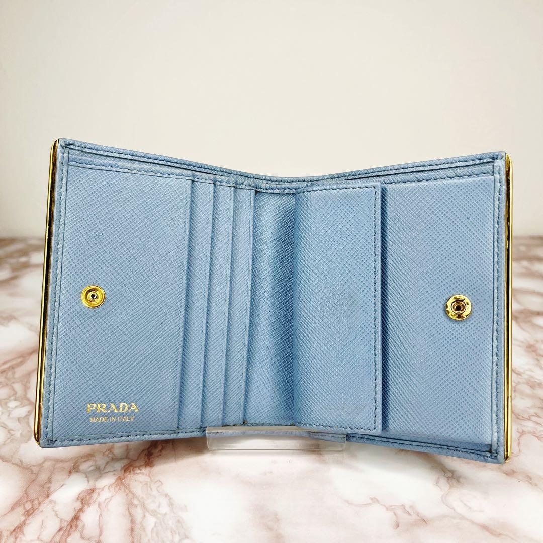 【極美品】PRADA 二つ折り財布 折り財布90
