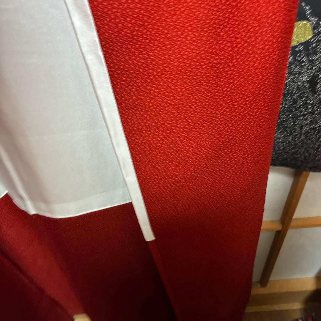 銀*め様 振袖、東京ますいわ屋ブランド、ます美ガード、新品、美品、朱色に梅菊紫陽