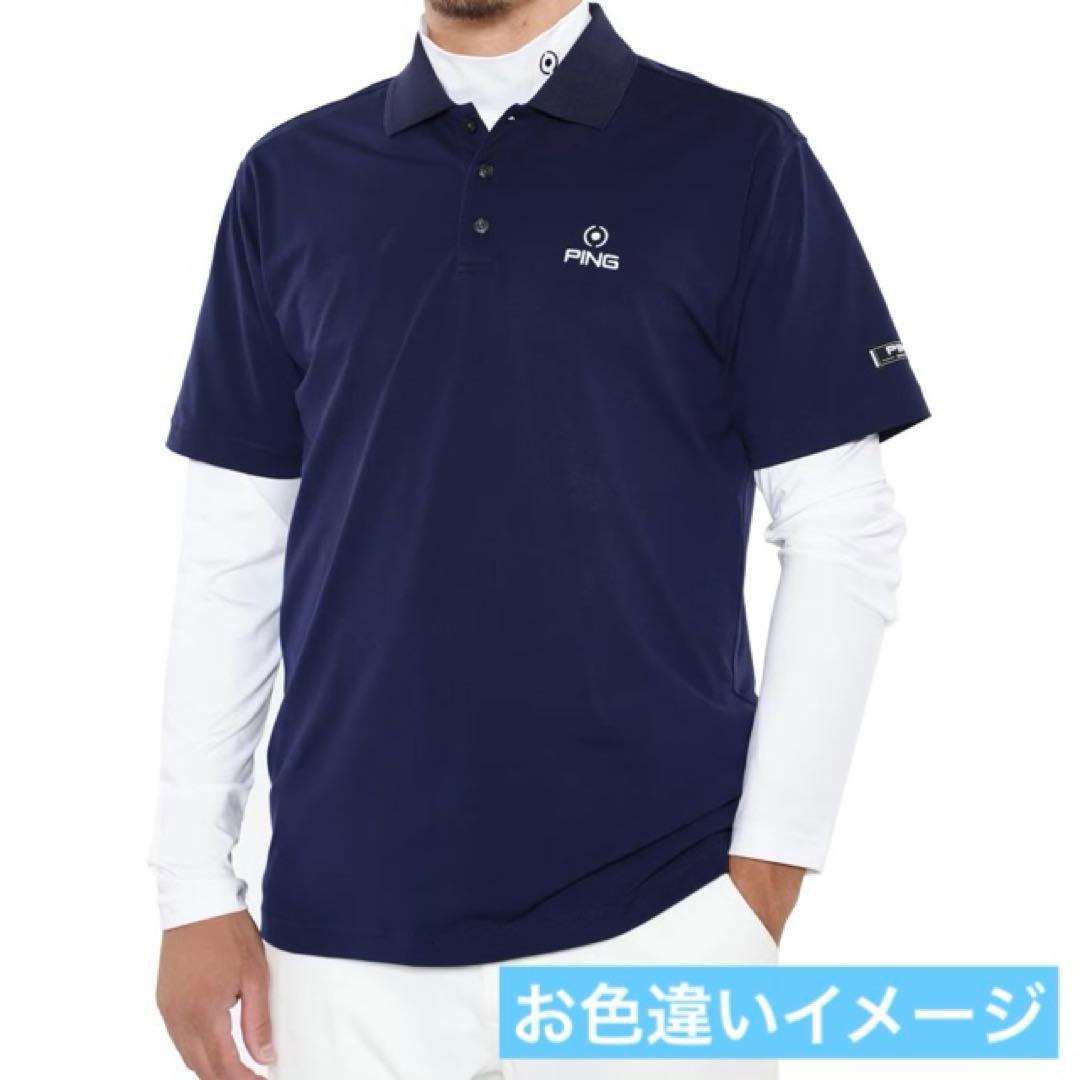 【新品LL】PING レイヤード ポロシャツ & インナー　セット　メンズ