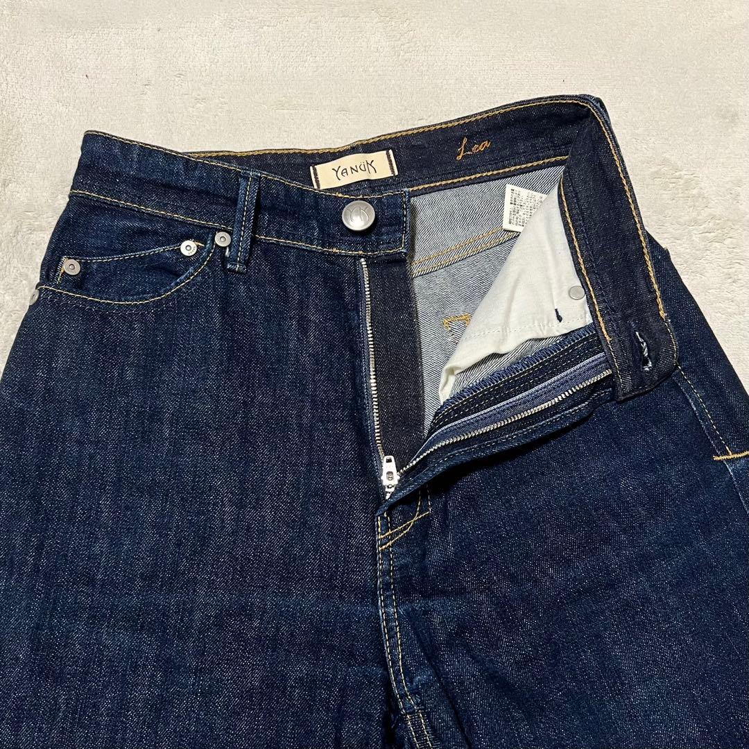 【美品】YANUK ヤヌーク LEA ボーイズストレート サイズ24 濃紺