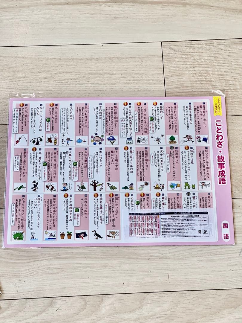 旺文社　お風呂ポスター中学受験シリーズ　新品８枚セット