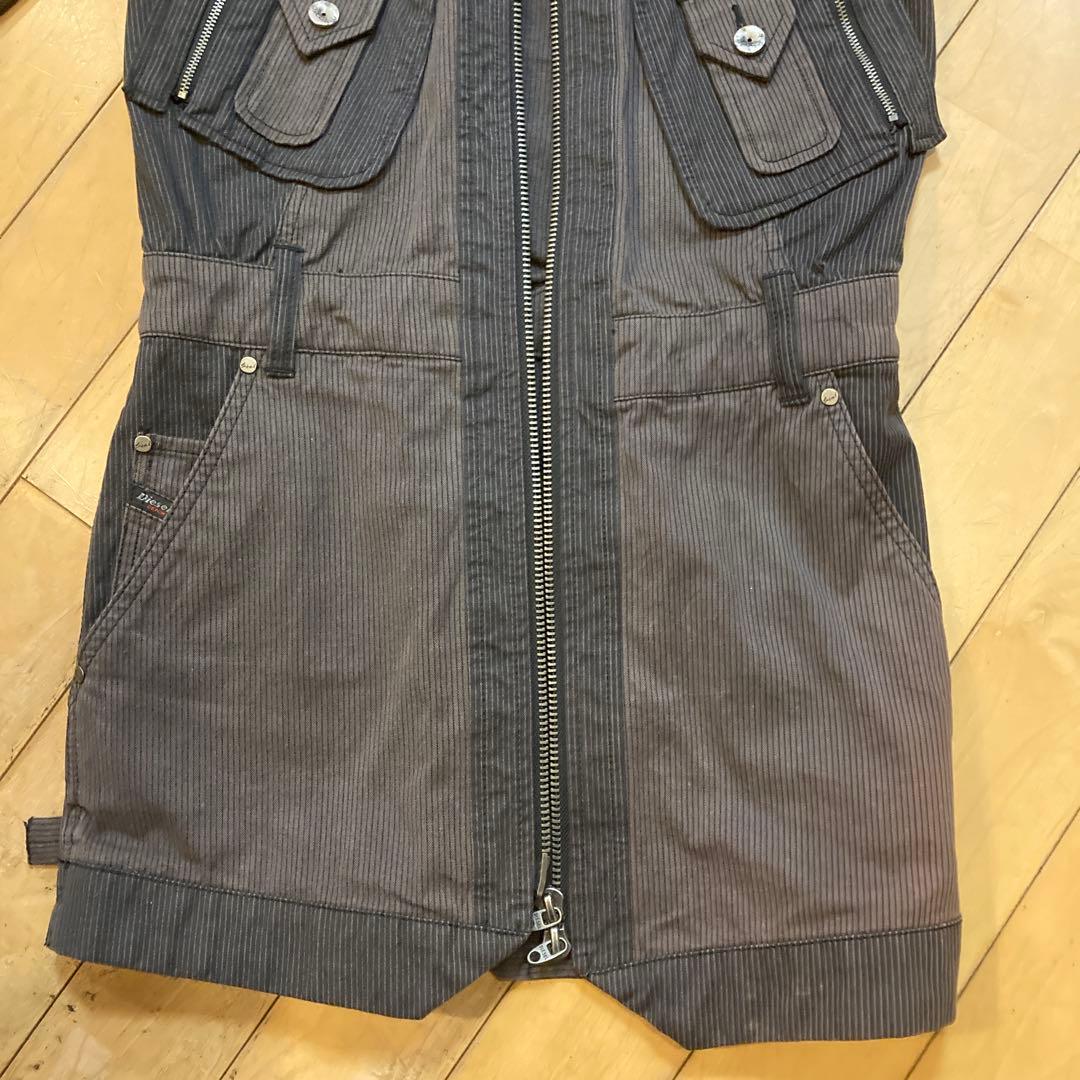 DIESEL ダークグレー モッズコート サイズ5