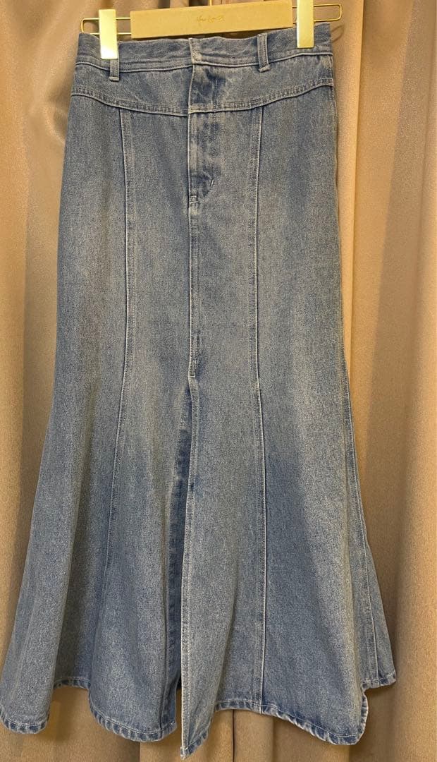 スカート Herlipto Mermaid Slit Denim Skirt