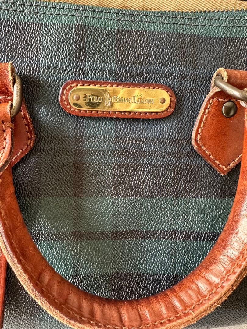 POLO Ralph Lauren チェックボストンバッグ