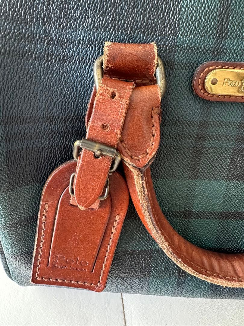POLO Ralph Lauren チェックボストンバッグ