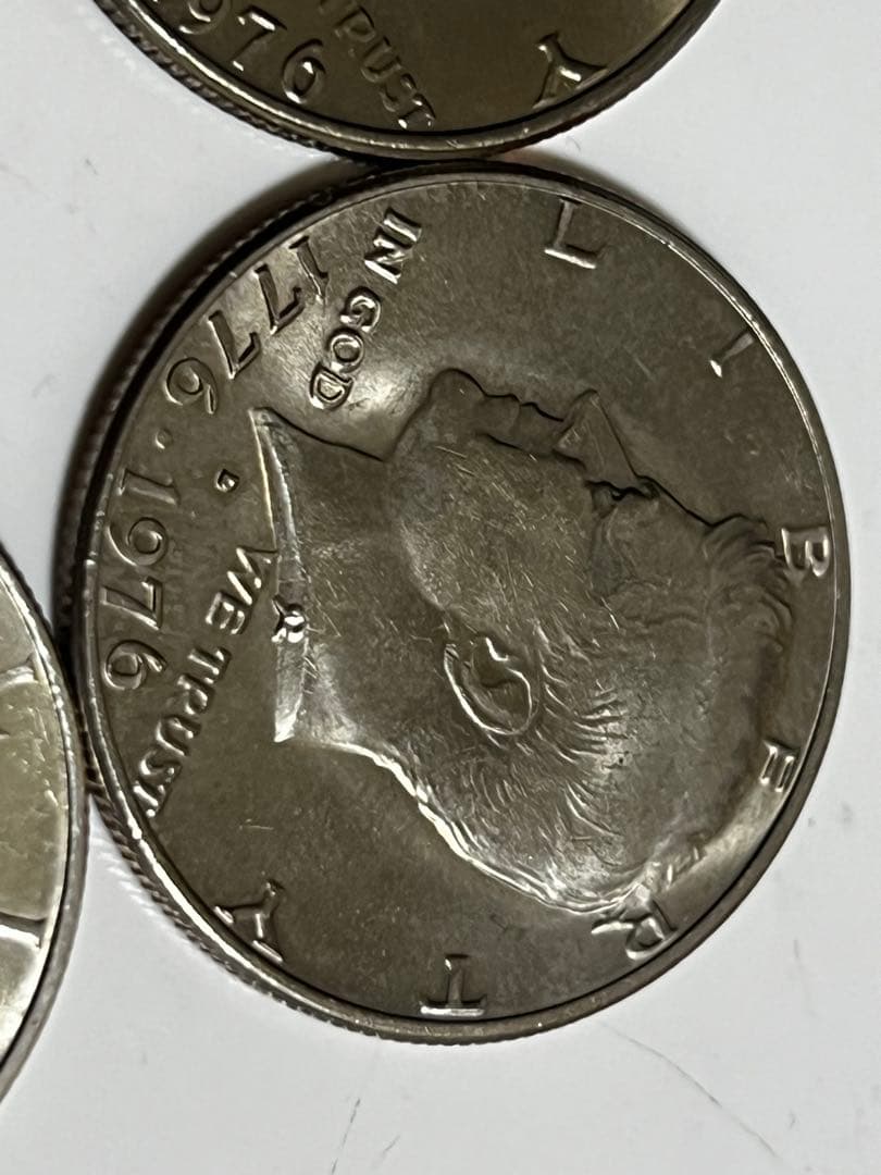 銀貨1964年1976年ケネディハーフダラー4枚セット