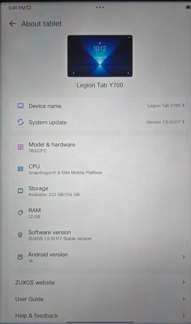 Legion Y700 Gen4 本体、ペン、GAMESIRコントローラー 付き