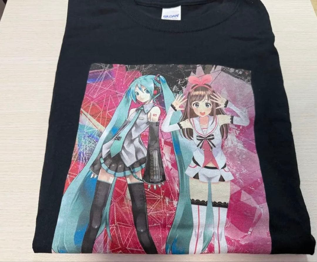 初音ミク × キズナアイ コラボレーションTシャツ Lサイズ TGC 貴重
