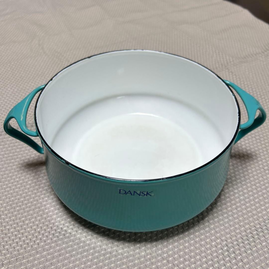 DANSK ターコイズ 両手鍋 蓋付き
