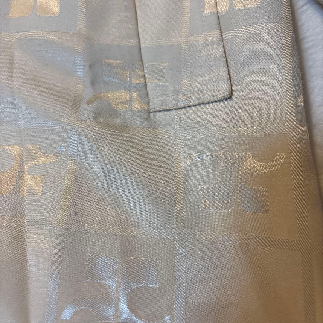 courrèges クレージュ ロゴパターン スプリングコート