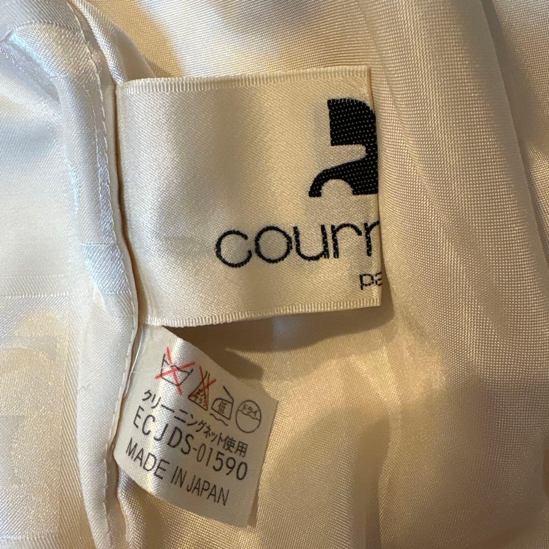 courrèges クレージュ ロゴパターン スプリングコート