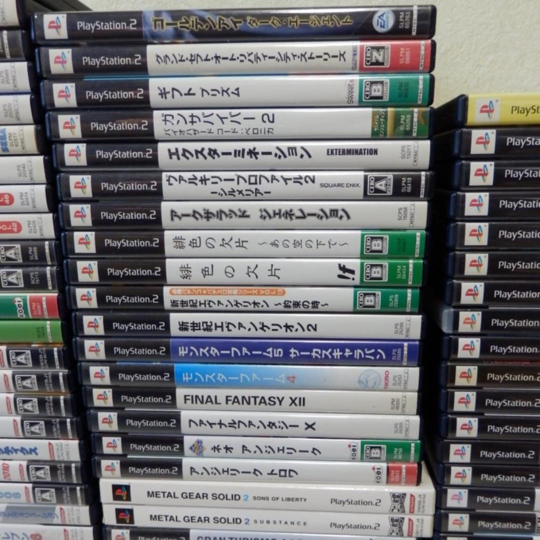 １００本❤️８０％オフ★ＰＳ２ゲームソフト１００枚セット説明書付き大量まとめ売り