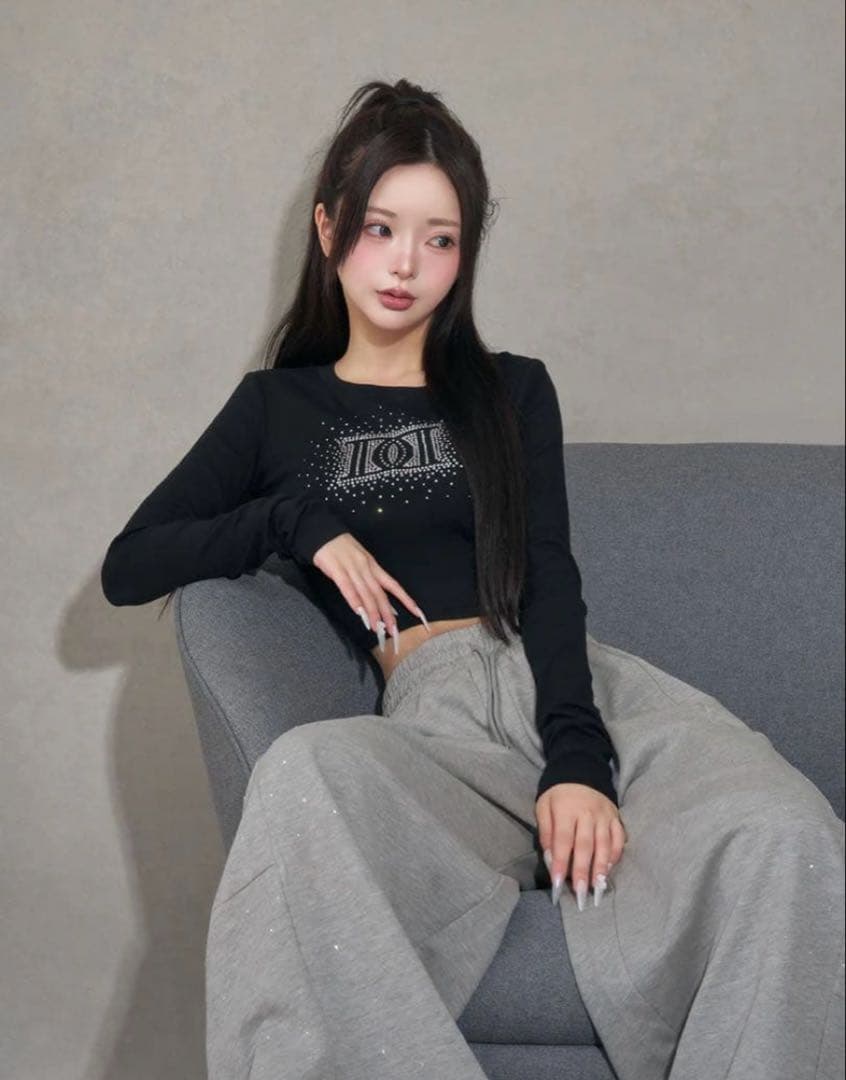 darich シャイニー DDロゴコンパクト ロング Tシャツ