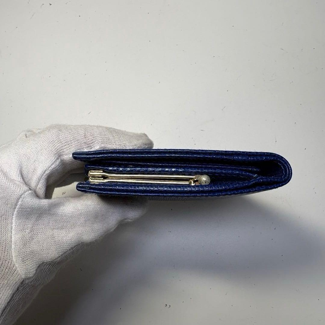 極美品　未使用級　セリーヌ サークルロゴ がま口財布