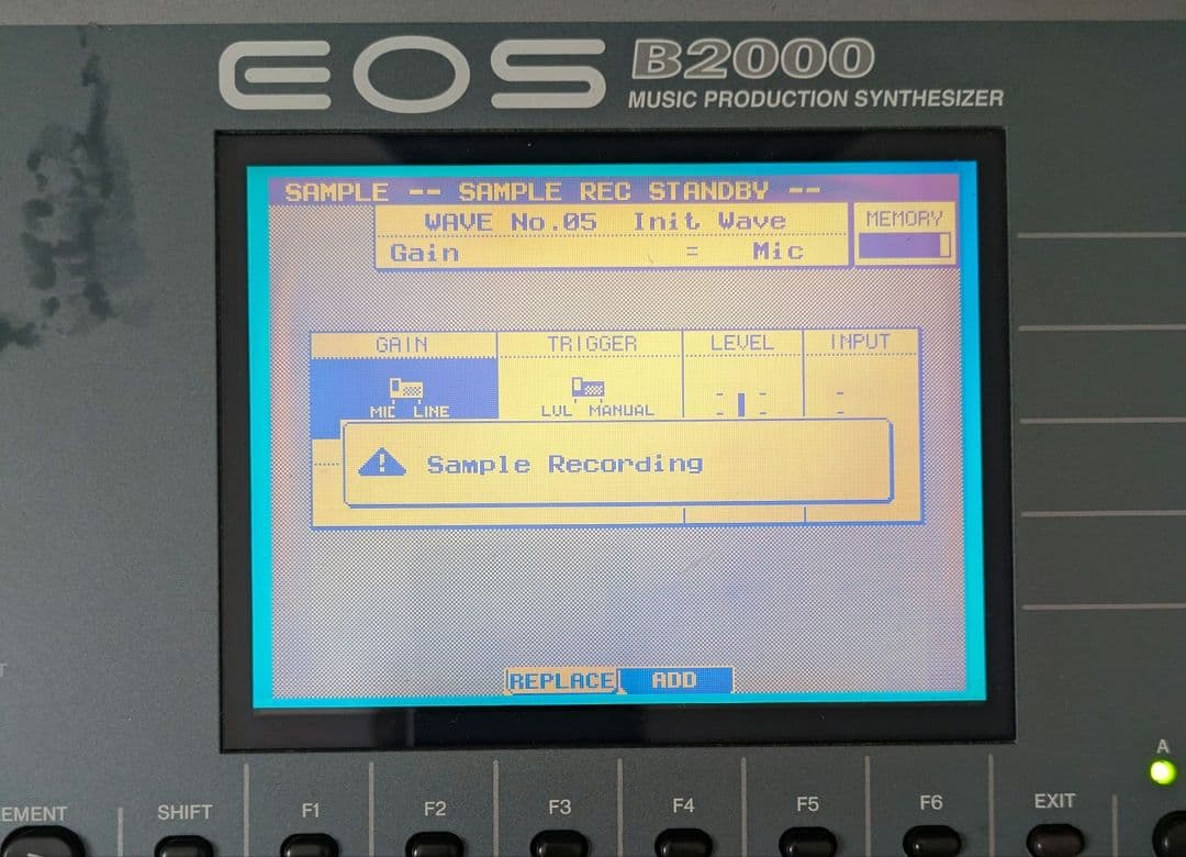 ヤマハ シンセサイザー EOS B2000 テストモード基本動作確認品