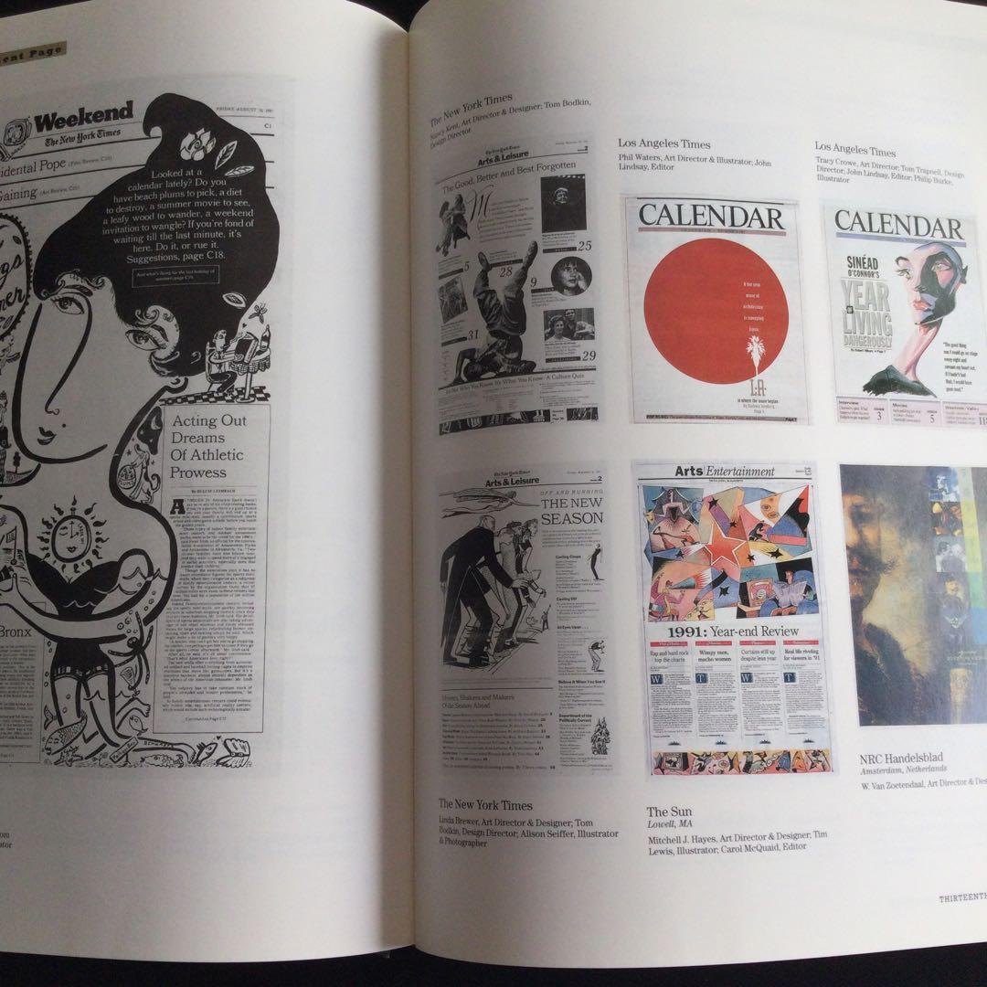 新聞　デザイン　洋書　Newspaper 広告　Design イラスト雑誌　記事
