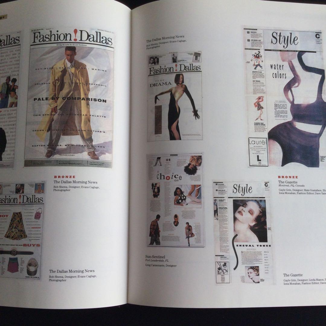 新聞　デザイン　洋書　Newspaper 広告　Design イラスト雑誌　記事