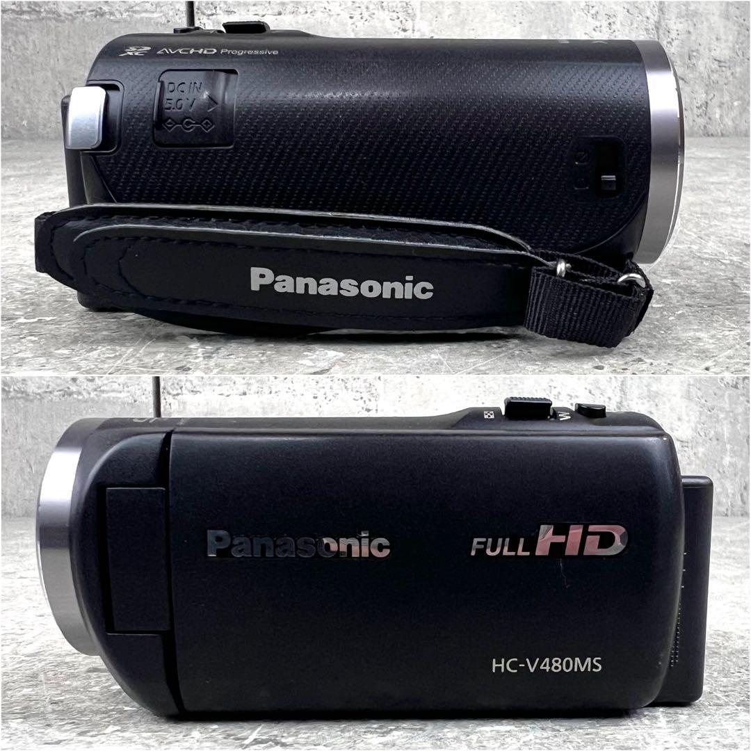 Panasonic デジタルハイビジョン ビデオカメラ HC-V480MS-K