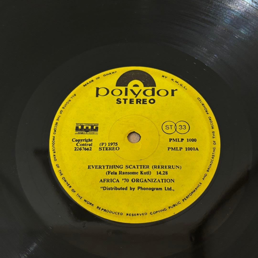 レコード Fela Kuti Everything Scatter レアグルーヴ