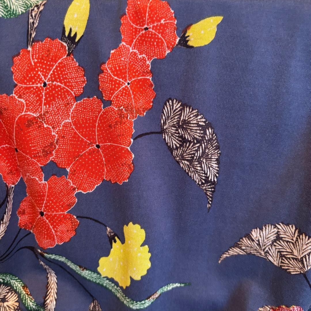 美品*DIANE von FURSTENBERG 花柄ラップドレス サイズ8 L