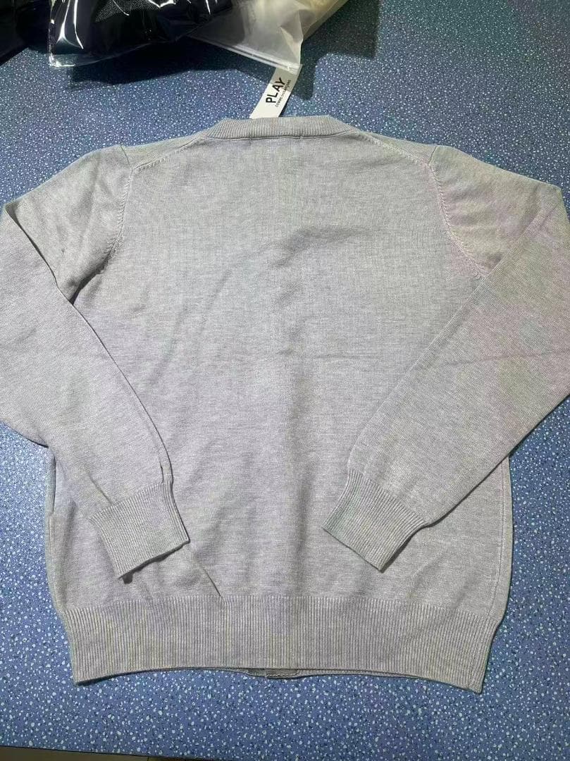 PLAY COMME des GARCONS カーディガンM-XL#11 グレー
