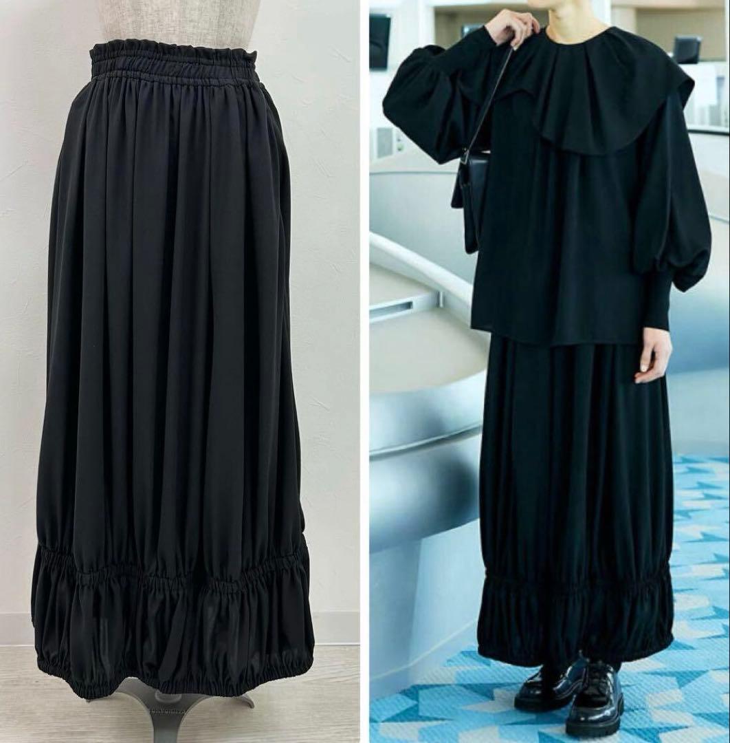 スカート ENFOLD GATHER SKIRT
