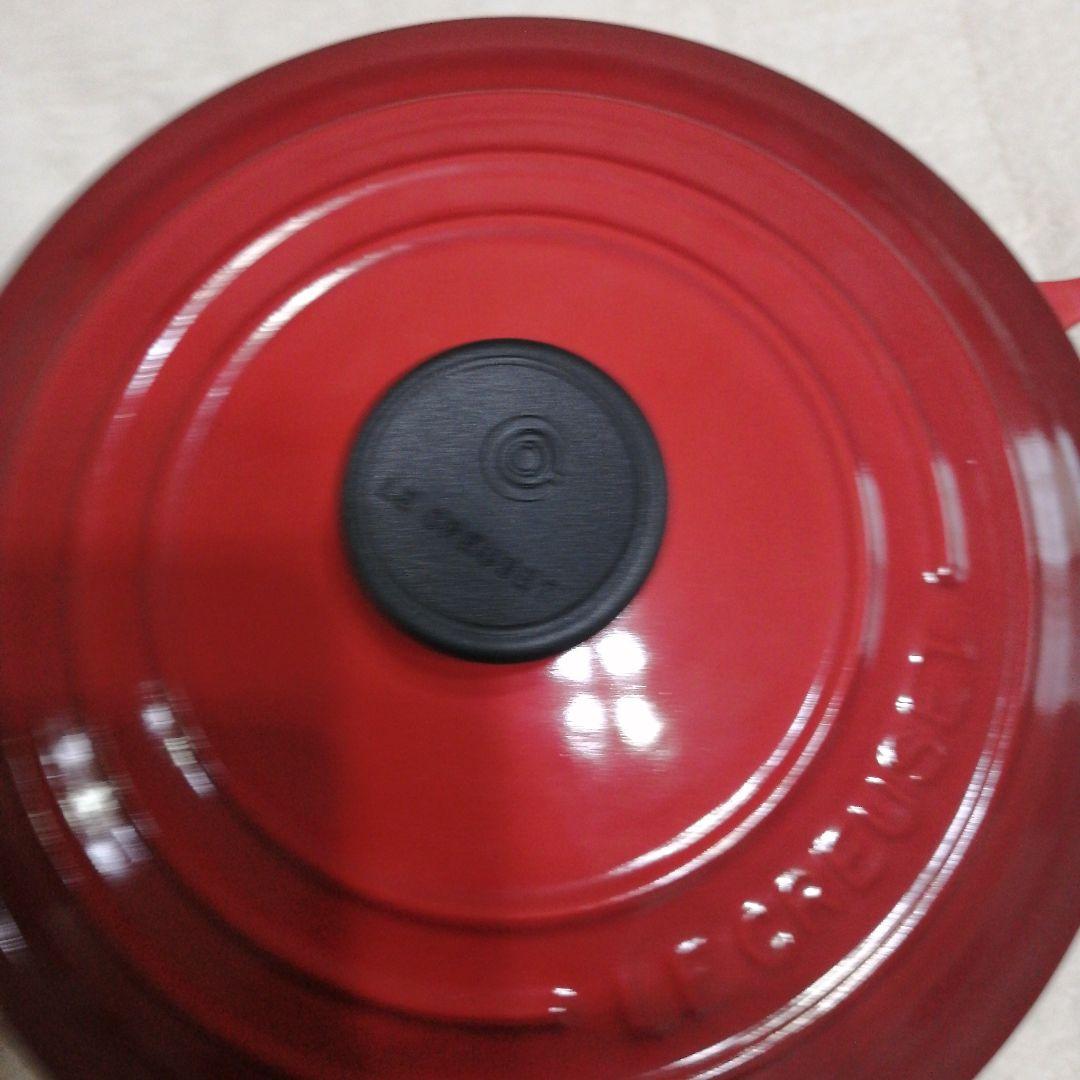 【新品未使用】LE CREUSET 赤 両手鍋 20センチ