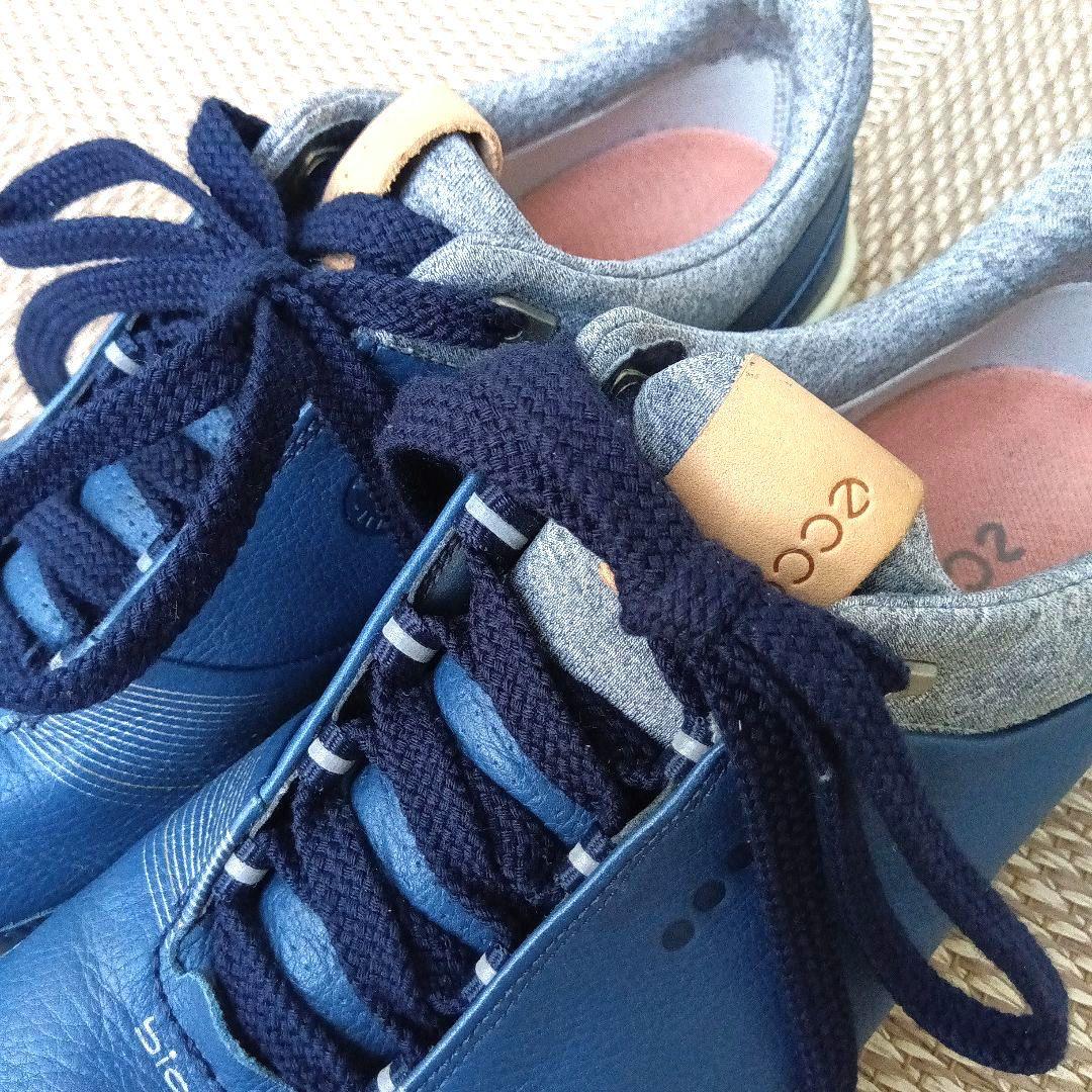 ecco エコー GORE-TEX ゴルフシューズ 24cmブルー
