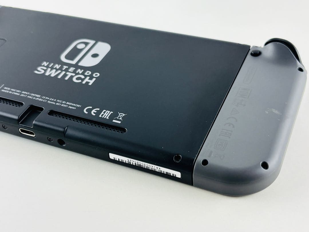 美品 ニンテンドー スイッチ グレー 本体 swich 箱付き 完備品 任天堂