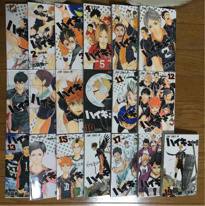 送料込み ハイキュー 1巻〜19巻セット
