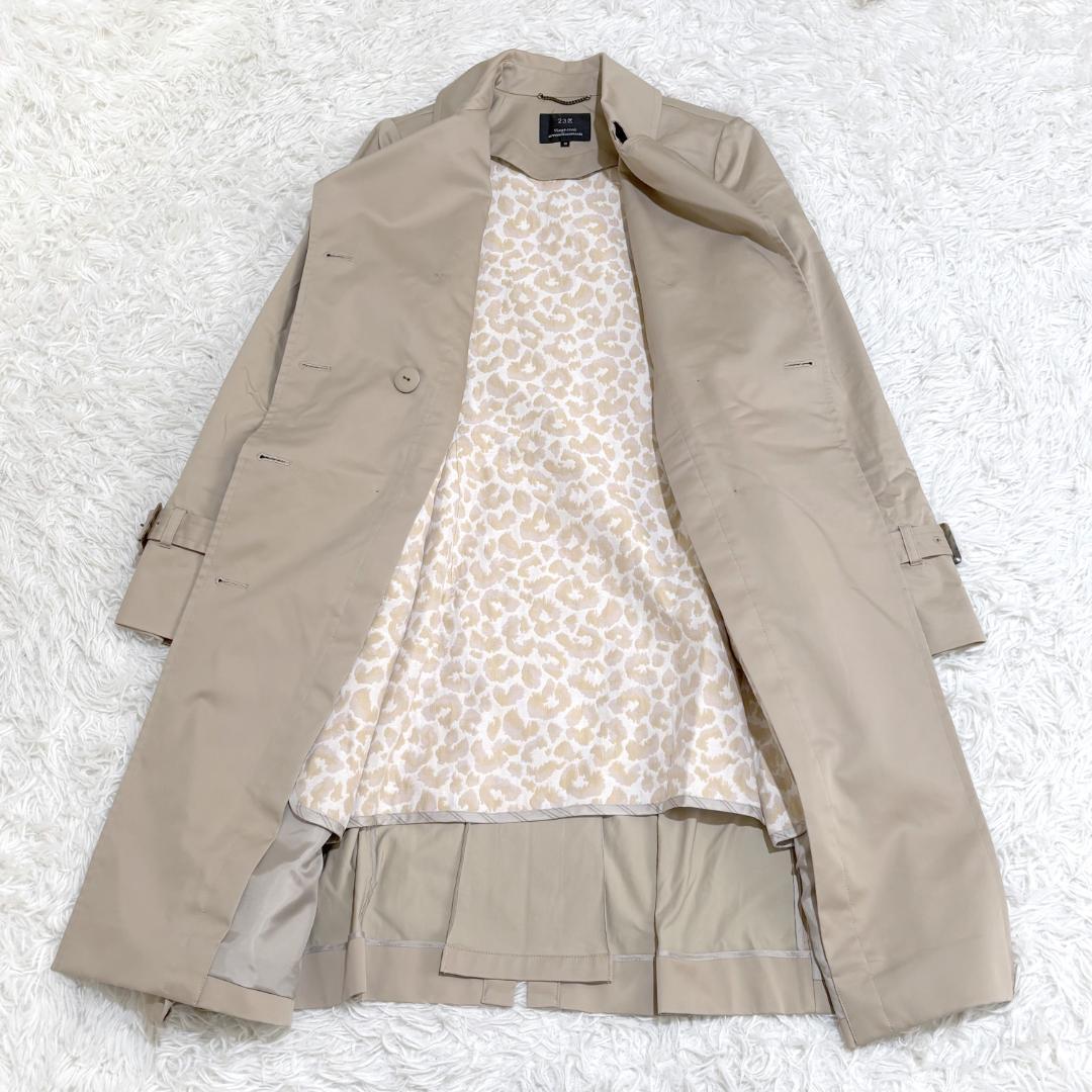 【美品】23区トレンチコート ロング丈 38 ベージュ ライナー付き